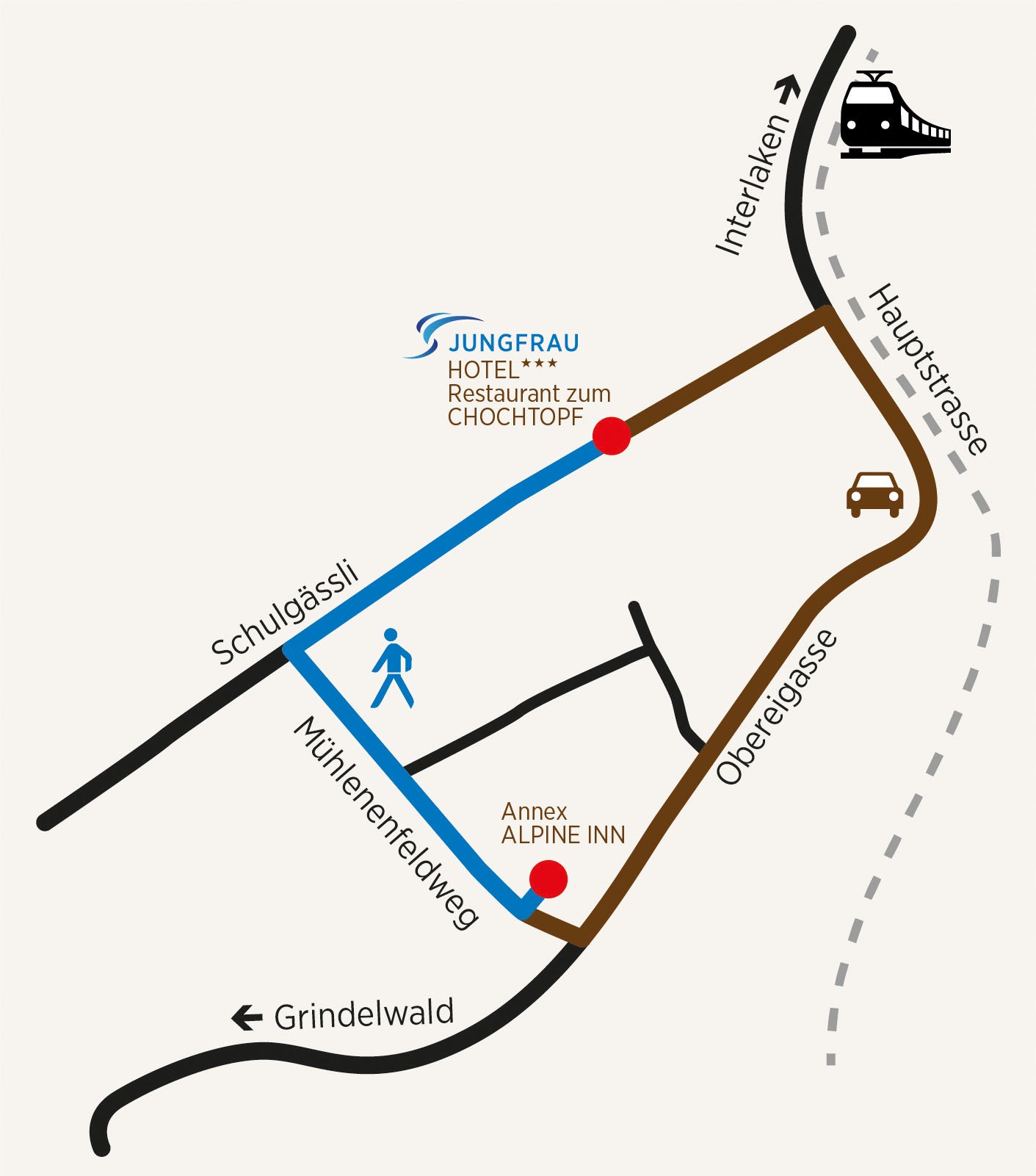 Anreise Annex Alpine Inn